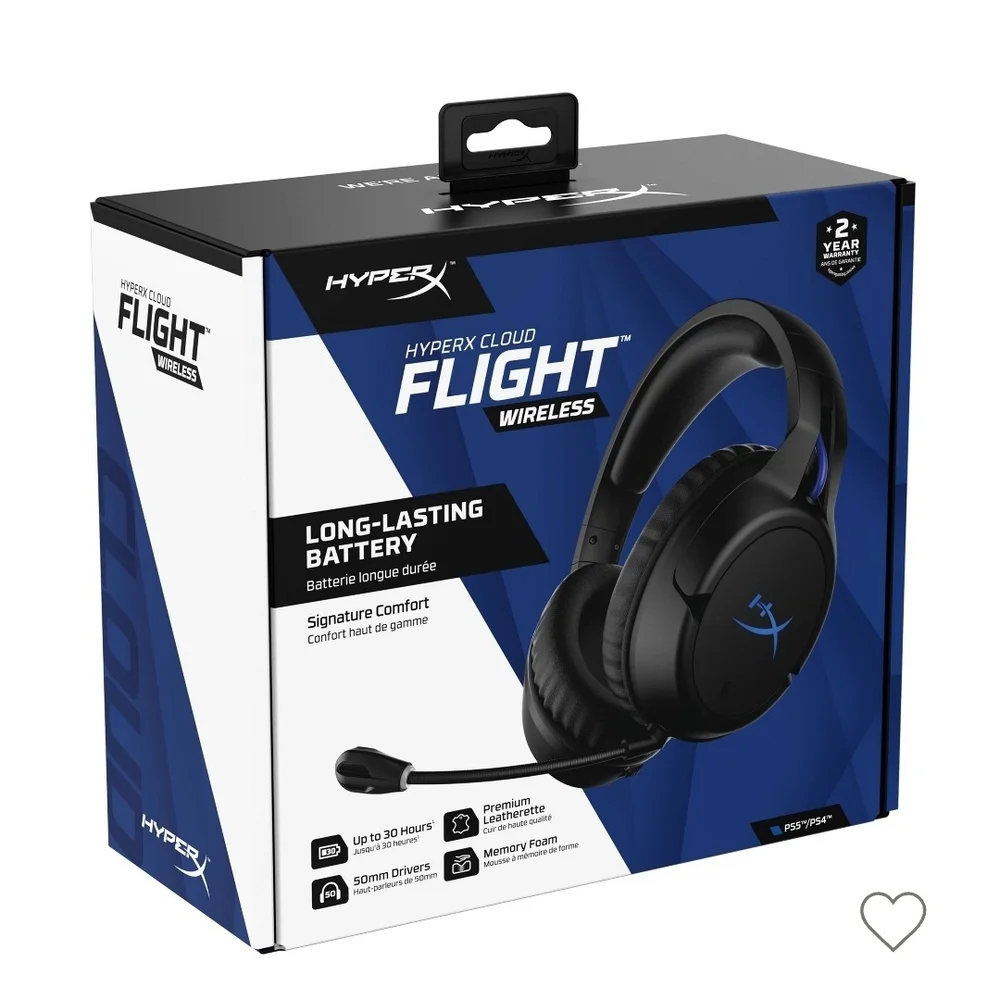HyperX Cloud Flight Wireless Headset - Black and Blue